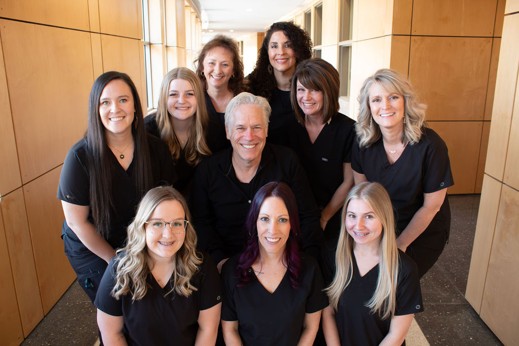 a picture of the Roeder Orthodontics team in their Asheville office